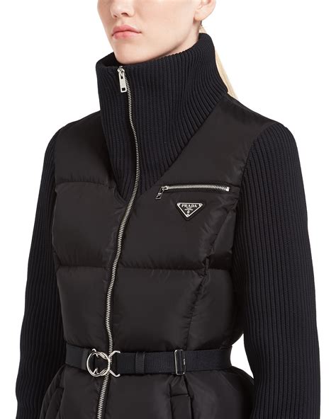 prada down coat sale|Prada puffer jacket ladies.